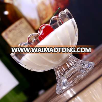 DAILY GLASSWARE Hot Sale 200ML Ice Cream Cup Smoothie Cup Ice Cream Glass Jar