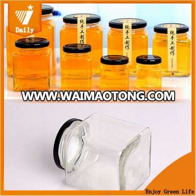 DAILY 50ml 100 ml 200ml 280ml 500ml 730ml square glass jar